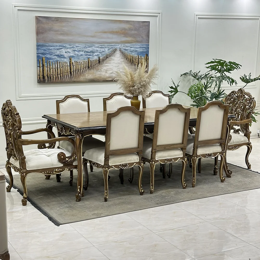 dining-table-king-1 میز ناهارخوری کینگ 8 نفره با طراحی لوکس و با کیفیت