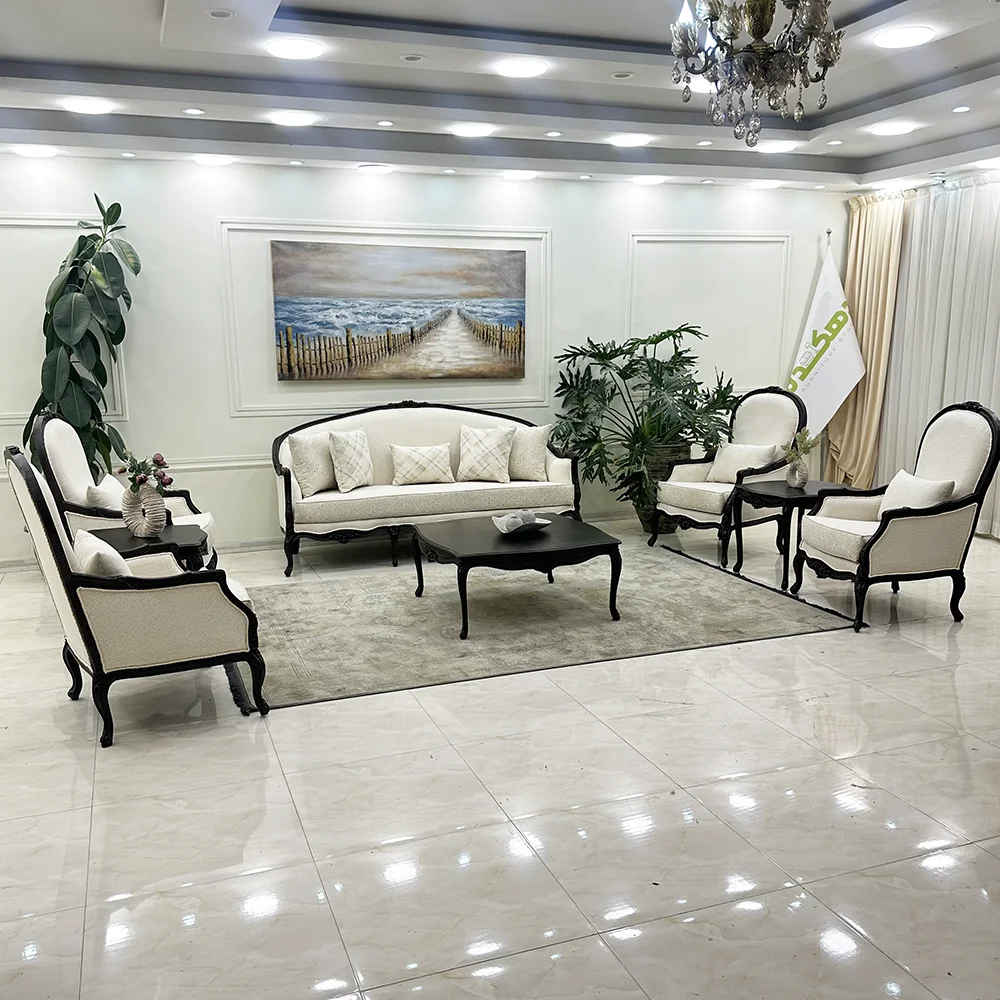 neoclassical-sofa-noble-1 مبل نئوکلاسیک نوبل 7 نفره مناسب فضا متوسط